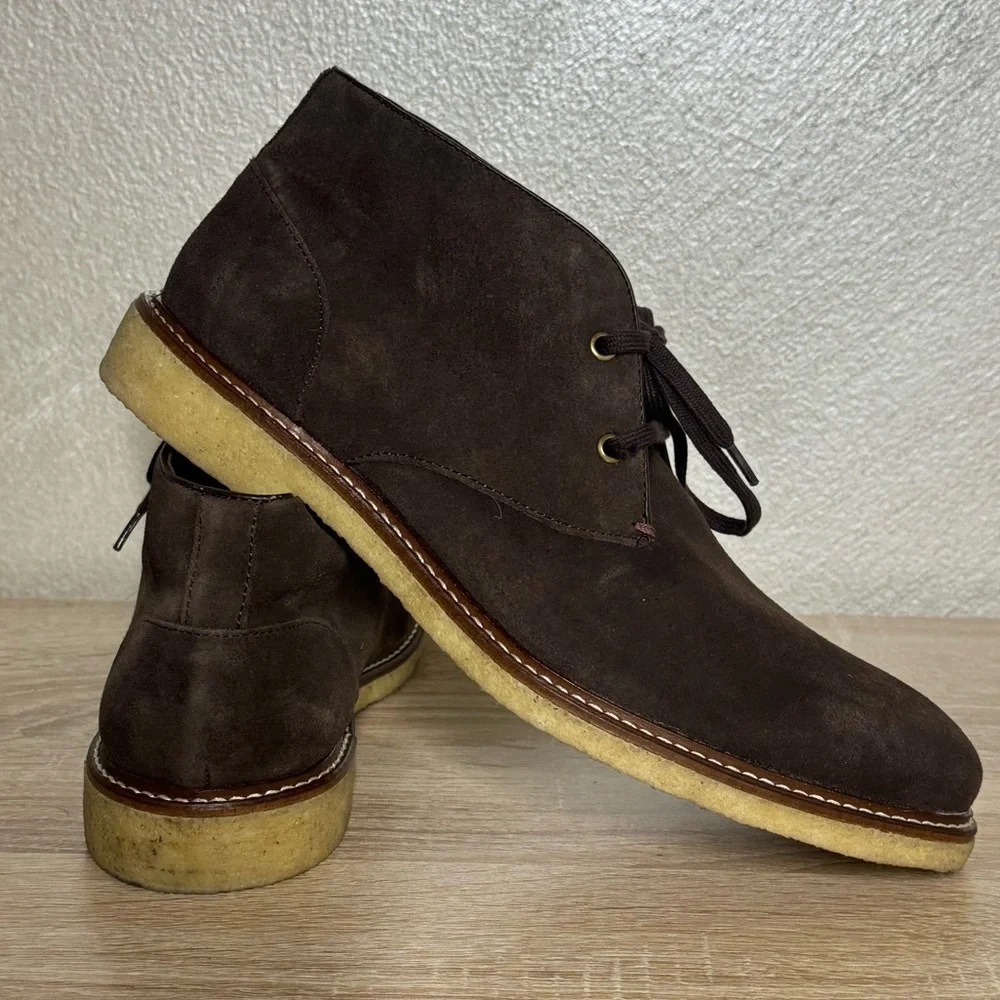The Mans Store at Bloomingdale’s Chukka Brown Suede Men’s Size 8 Comfort Boots